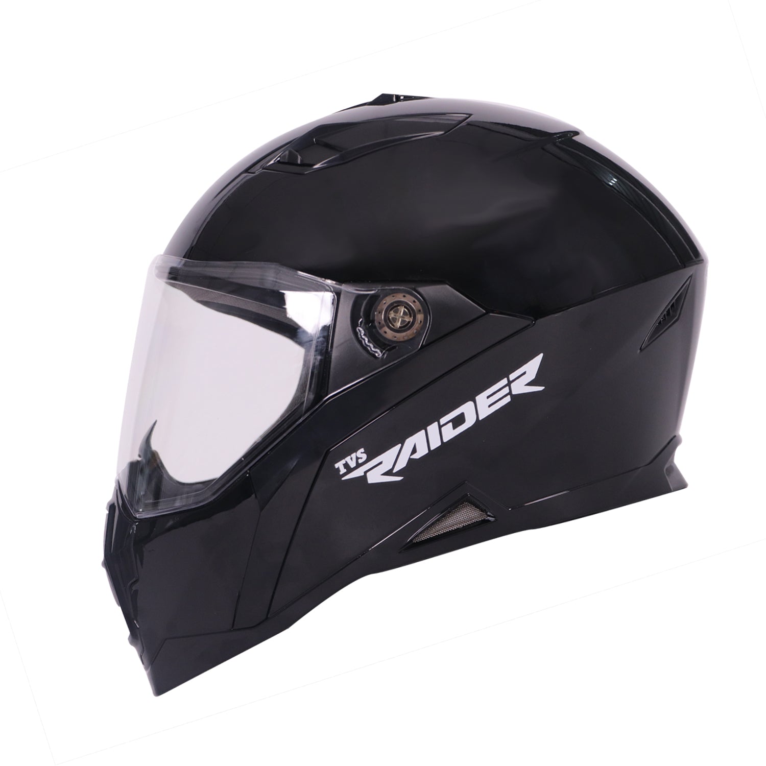 TVS Raider Full Face Black Helmet | ISI Certified